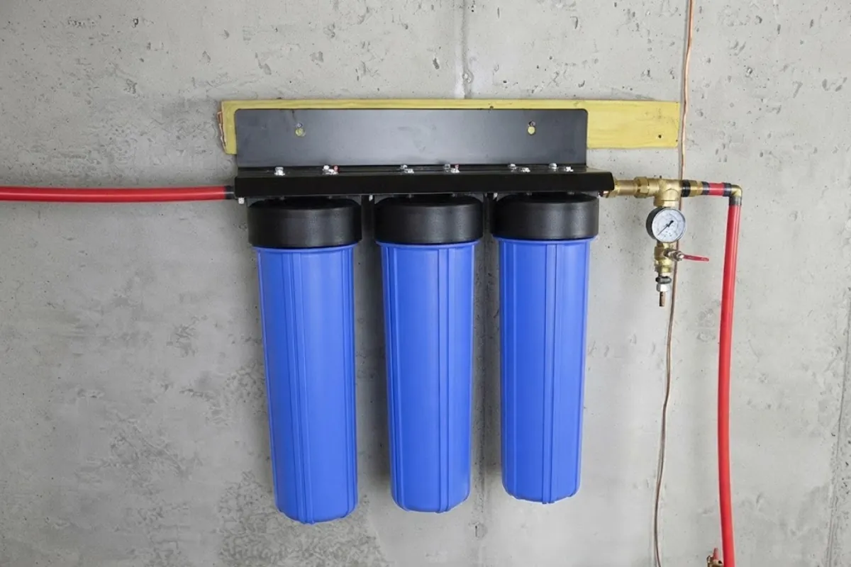 Under-sink reverse osmosis water filtration system in a Roswell, GA kitchen